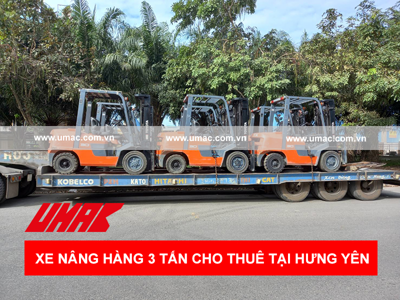 Xe nâng hàng 3 tấn cho thuê tại Hưng Yên