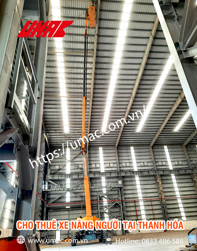 Địa điểm cho thuê xe nâng người tại Thanh Hóa