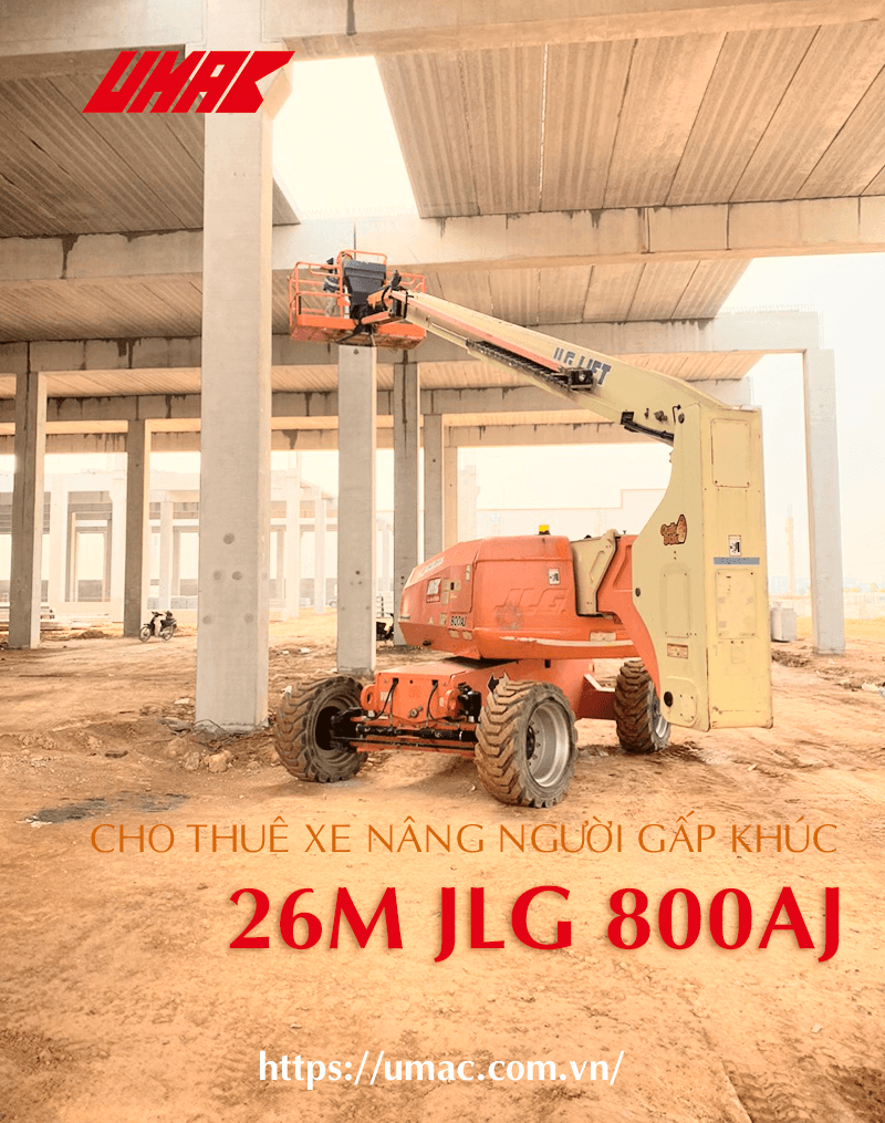 cho thuê xe nâng người gấp khúc 26m