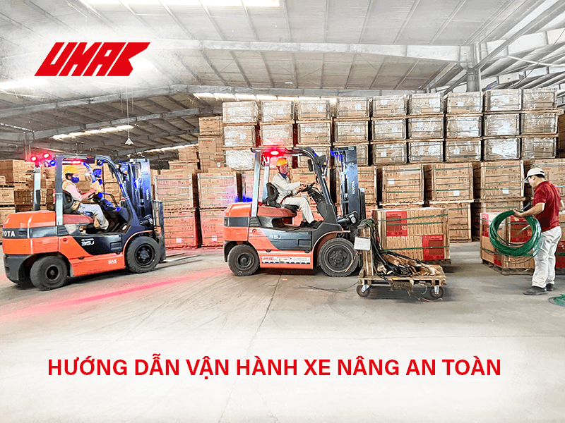 Hướng dẫn cách lái xe nâng hàng